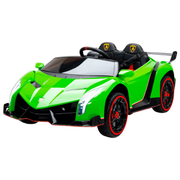 Mașină electrică Lamborghini Veneno Kids car LAMBORGHINI VENENO 7 km/h / 30 kg / 3+ / Green photo 1