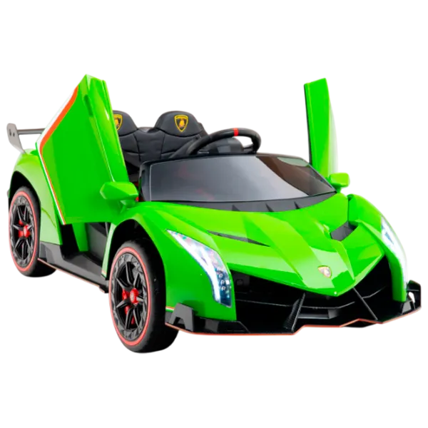 Mașină electrică Lamborghini Veneno Kids car LAMBORGHINI VENENO 7 km/h / 30 kg / 3+ / Green photo 2