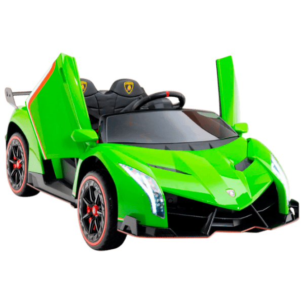 Mașină electrică Lamborghini Veneno Kids car LAMBORGHINI VENENO 7 km/h / 30 kg / 3+ / Green photo 2
