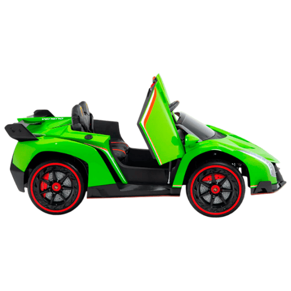 Mașină electrică Lamborghini Veneno Kids car LAMBORGHINI VENENO 7 km/h / 30 kg / 3+ / Green photo 5