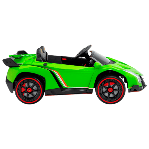 Mașină electrică Lamborghini Veneno Kids car LAMBORGHINI VENENO 7 km/h / 30 kg / 3+ / Green photo 6