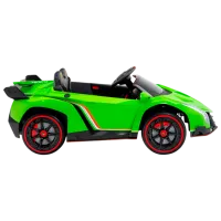 Mașină electrică Lamborghini Veneno Kids car LAMBORGHINI VENENO 7 km/h / 30 kg / 3+ / Green photo 6