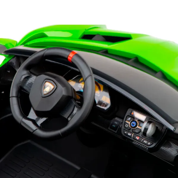 Mașină electrică Lamborghini Veneno Kids car LAMBORGHINI VENENO 7 km/h / 30 kg / 3+ / Green photo 11