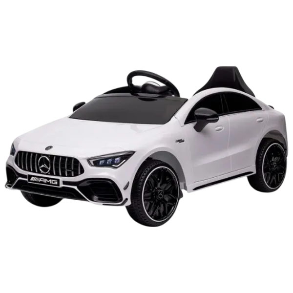 Mașină electrică Mercedes-Benz CLA45 Kids car MERCEDES-BENZ CLA45 5 km/h / 30 kg / 3+ / White photo 1