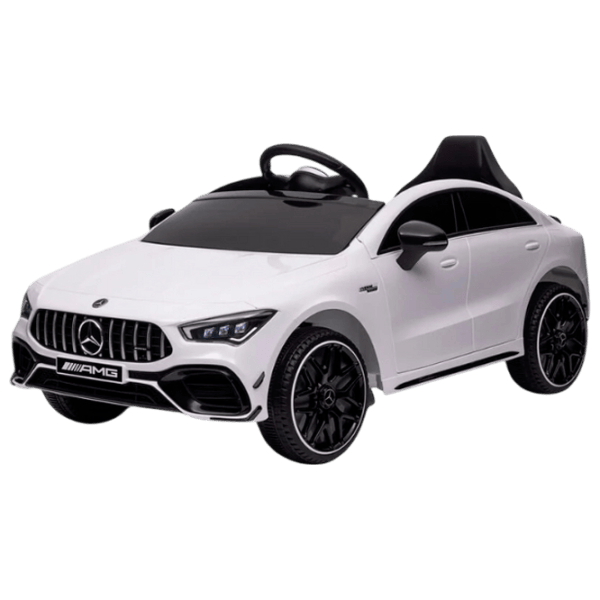 Mașină electrică Mercedes-Benz CLA45 Kids car MERCEDES-BENZ CLA45 5 km/h / 30 kg / 3+ / White photo 1