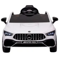 Mașină electrică Mercedes-Benz CLA45 Kids car MERCEDES-BENZ CLA45 5 km/h / 30 kg / 3+ / White photo 3