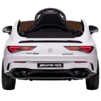 Mașină electrică Mercedes-Benz CLA45 Kids car MERCEDES-BENZ CLA45 5 km/h / 30 kg / 3+ / White photo 4