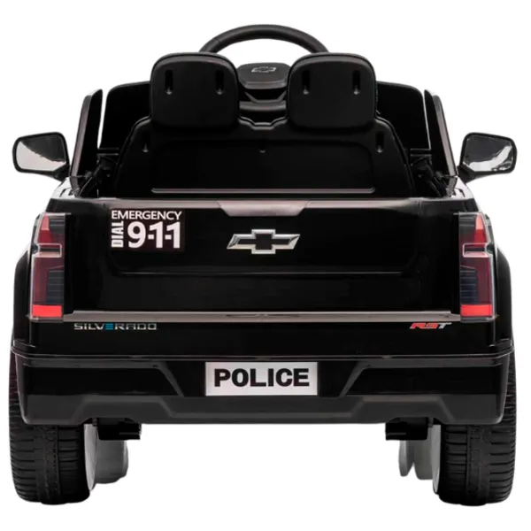 Электромобиль Chevrolet SILVERADO EV Kids car 8590091-2DRpolice 5 км/ч / 30 кг / 3+ / Черный photo 3