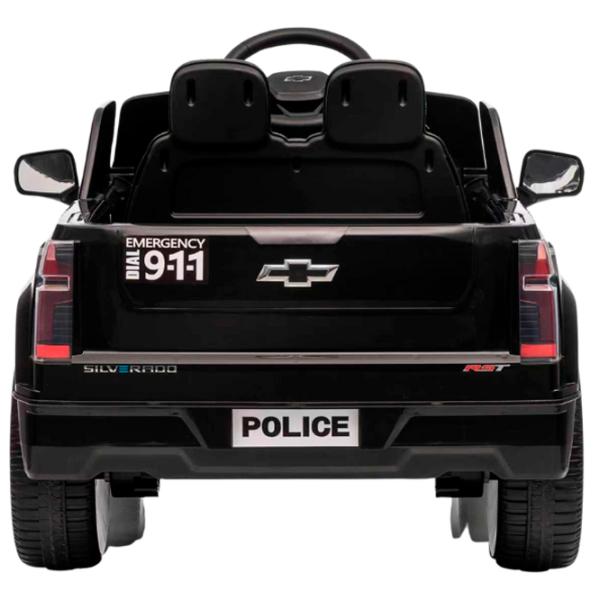 Электромобиль Chevrolet SILVERADO EV Kids car 8590091-2DRpolice 5 км/ч / 30 кг / 3+ / Черный photo 3