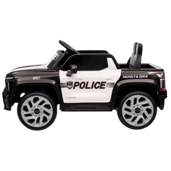 Электромобиль Chevrolet SILVERADO EV Kids car 8590091-2DRpolice 5 км/ч / 30 кг / 3+ / Черный photo 4