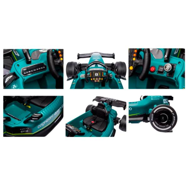 Mașină electrică Aston Martin Kart Kids car 8010324-2ARgreen 5 km/h / 30 kg / 3+ / Green photo 6