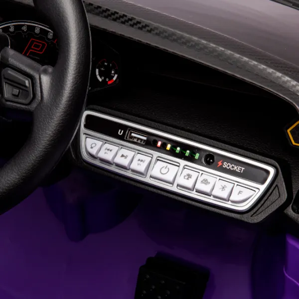 Mașină electrică Lamborghini Autentica Kids car 8210480-2ARpurple 6 km/h / 30 kg / 3+ / Purple photo 8