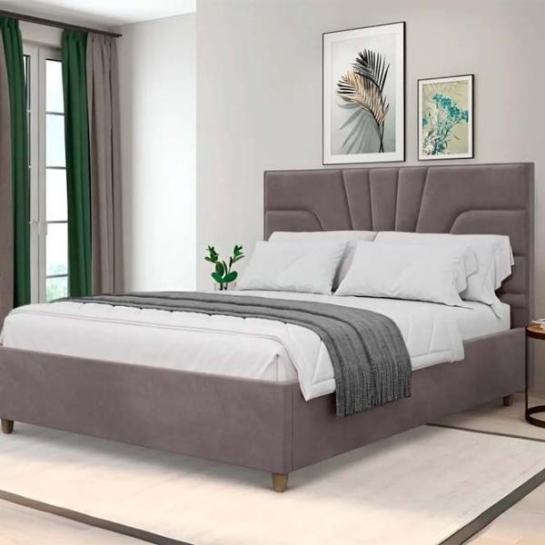 Pat Crinela Oxana Modern Velluto 16 180 x 200 cm / Placaj / Gray photo 4
