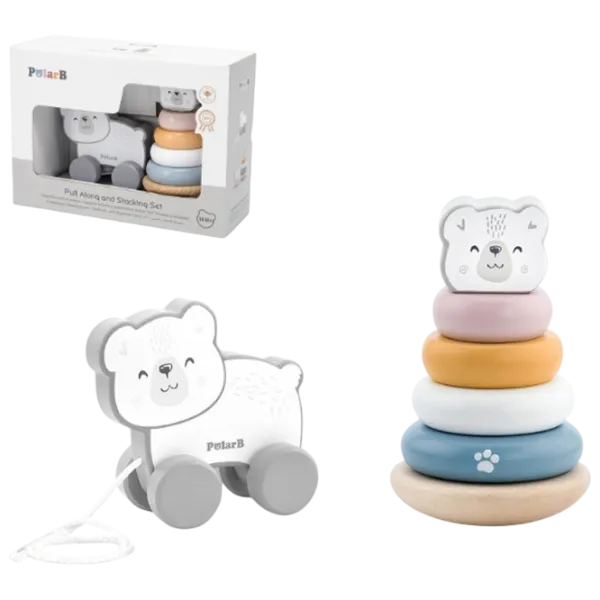 Развивающий набор VIGA Polar Fun Polar Bear Pyramid 44227 1+ / Разноцветный photo 1