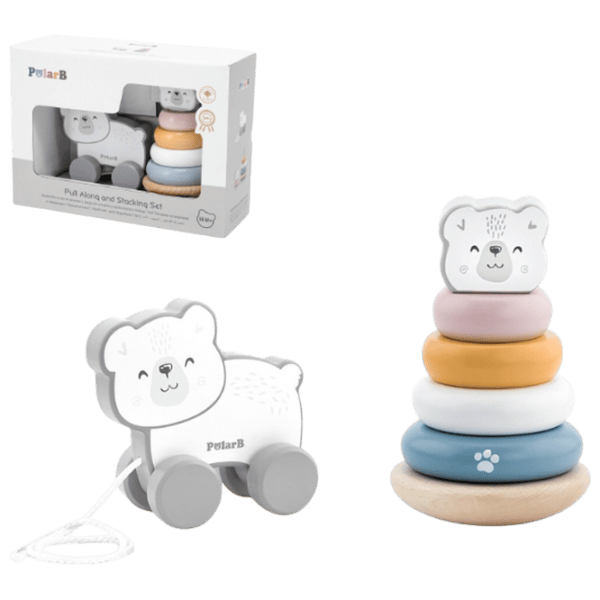 Развивающий набор VIGA Polar Fun Polar Bear Pyramid 44227 1+ / Разноцветный photo 1