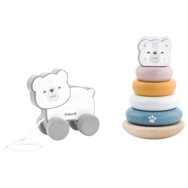 Развивающий набор VIGA Polar Fun Polar Bear Pyramid 44227 1+ / Разноцветный photo 3