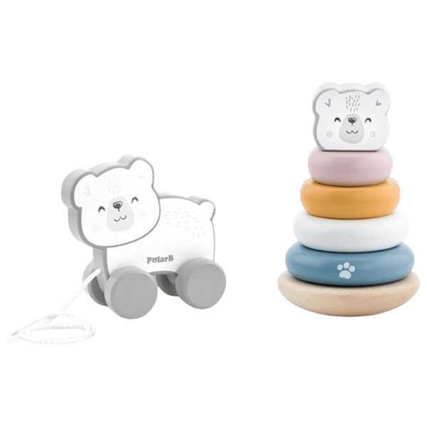 Развивающий набор VIGA Polar Fun Polar Bear Pyramid 44227 1+ / Разноцветный photo 3