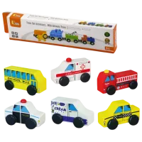 Игровой набор VIGA Wooden Cars 59506 1.5+ / Разноцветный