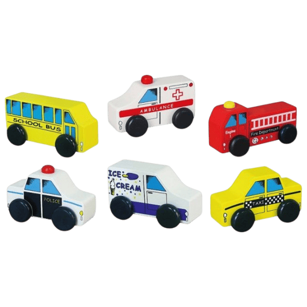 Игровой набор VIGA Wooden Cars 59506 1.5+ / Разноцветный photo 2