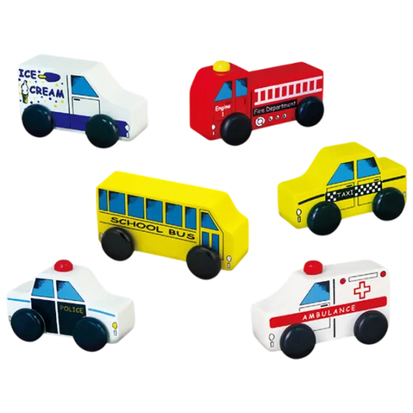 Игровой набор VIGA Wooden Cars 59506 1.5+ / Разноцветный photo 3