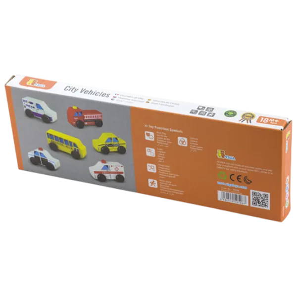 Игровой набор VIGA Wooden Cars 59506 1.5+ / Разноцветный photo 6