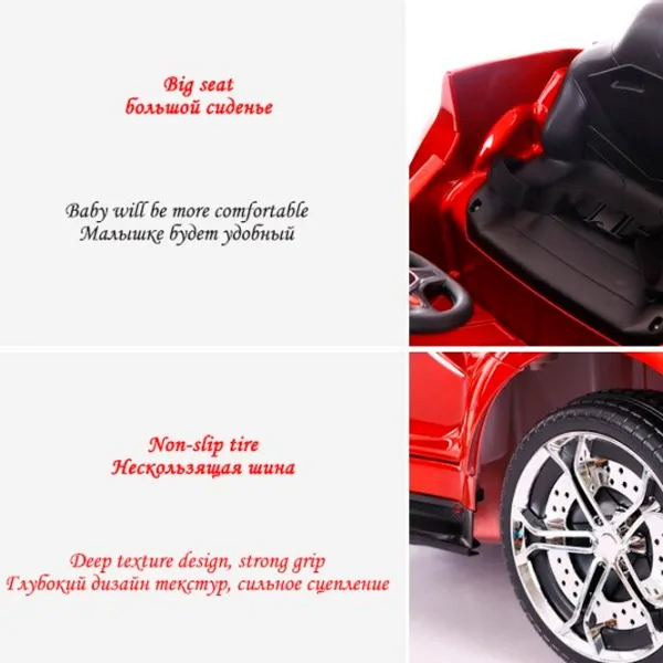 Mașină electrică Kids car C2103 8 km/h / 50 kg / 3+ / Red photo 6