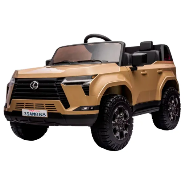 Mașină electrică Lexus GX 550 Kids car 070680-2ARgold 5 km/h / 50 kg / 3+ / Gold photo 5