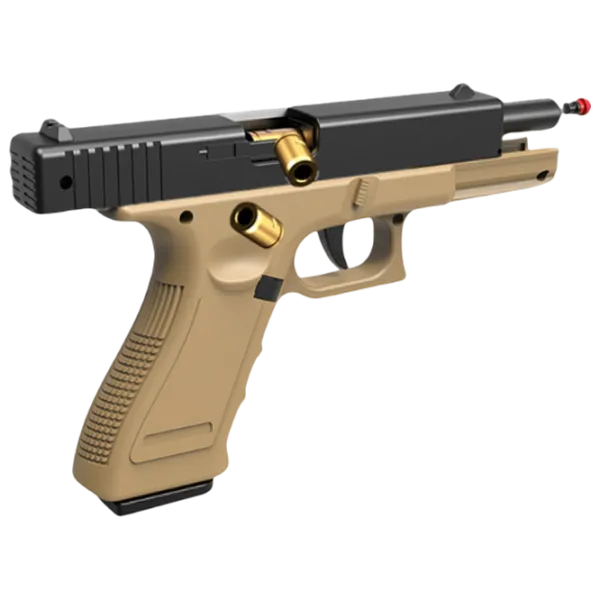 Pistol de jucărie Essa Toys Glock D12 6+ / glonte / Sand photo 1