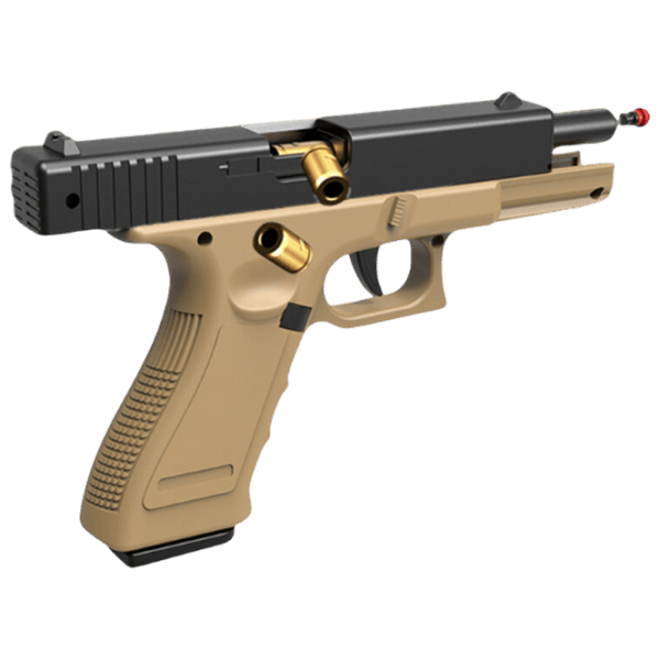 Pistol de jucărie Essa Toys Glock D12 6+ / glonte / Sand photo 1