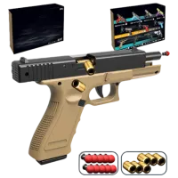 Pistol de jucărie Essa Toys Glock D12 6+ / glonte / Sand photo 3