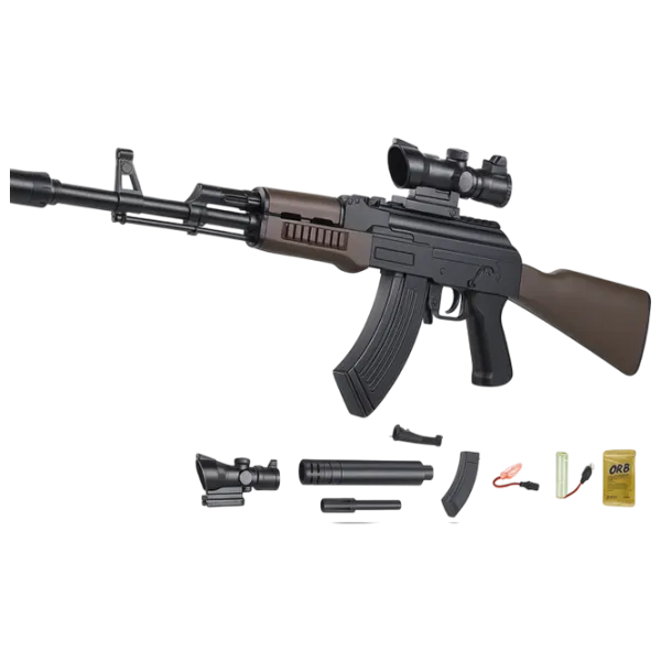 Игрушечный пистолет J-Shot AK47 G700 14+ / Гелевые шарики / Коричневый photo 2