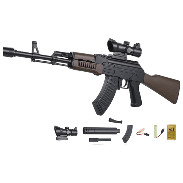 Игрушечный пистолет J-Shot AK47 G700 14+ / Гелевые шарики / Коричневый photo 2