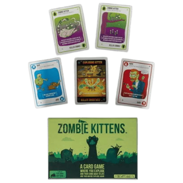 Joc de masă Exploding Kittens Zombie Kittens 7+/ Pentru petreceri photo 2