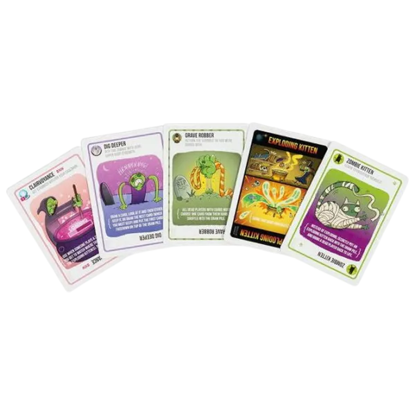 Joc de masă Exploding Kittens Zombie Kittens 7+/ Pentru petreceri photo 3