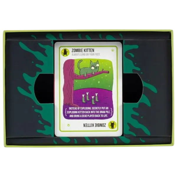 Joc de masă Exploding Kittens Zombie Kittens 7+/ Pentru petreceri photo 4