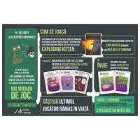 Joc de masă Exploding Kittens Zombie Kittens 7+/ Pentru petreceri photo 5