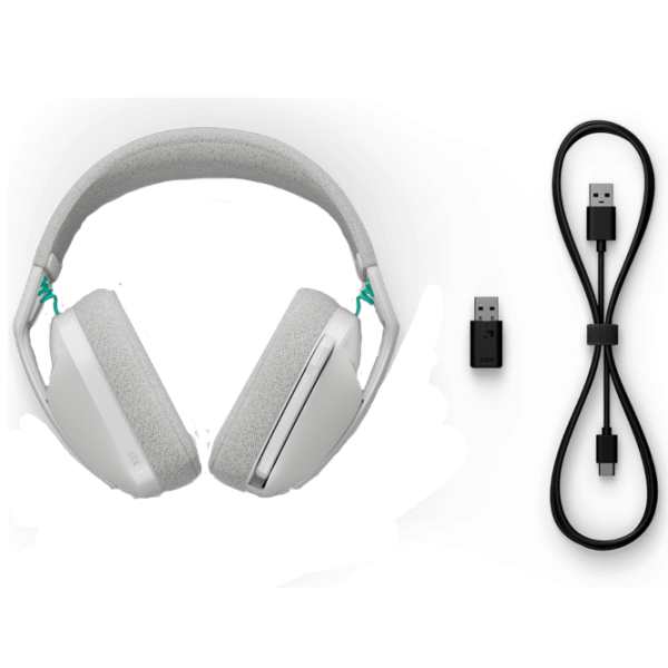 Наушники Logitech G321 Зелёный Белый Беспроводные/ Игровой photo 3
