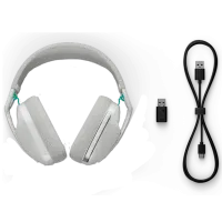 Căști Logitech G321 Green White Fără fir/ Gaming photo 6