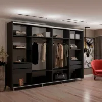 Dulap My-Style Cupe 310 x 60 x 200 / PAL / Anthracite photo 2
