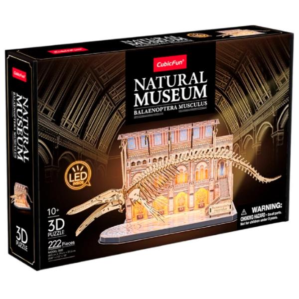 Puzzle 3D CubicFun Balena albastră 6+/ Numărul de piese: 222 photo 2