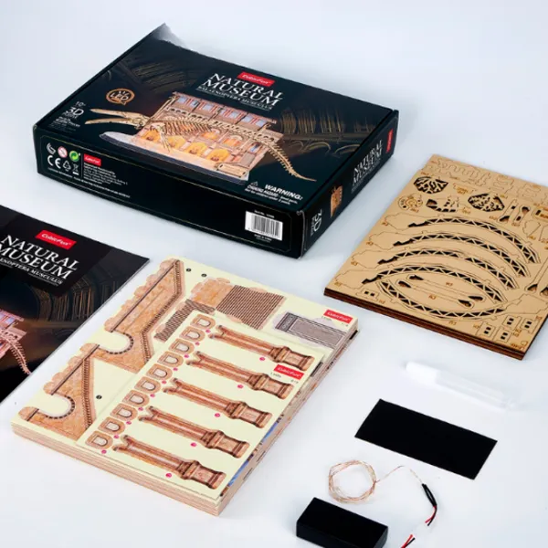 Puzzle 3D CubicFun Balena albastră 6+/ Numărul de piese: 222 photo 4