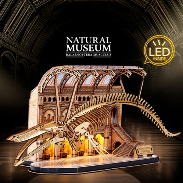 Puzzle 3D CubicFun Balena albastră 6+/ Numărul de piese: 222 photo 6