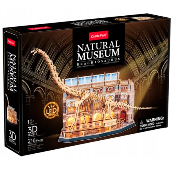 Puzzle 3D CubicFun Brachiosaurus 6+/ Numărul de piese: 216 photo 3
