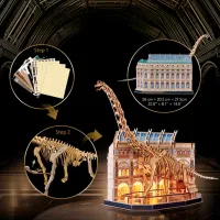 Пазл 3D CubicFun Brachiosaurus 6+/ Количество деталей: 216 photo 6
