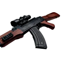 Pistol de jucărie J-Shot AK47 G700 14+ / Bile gel / Brown photo 4