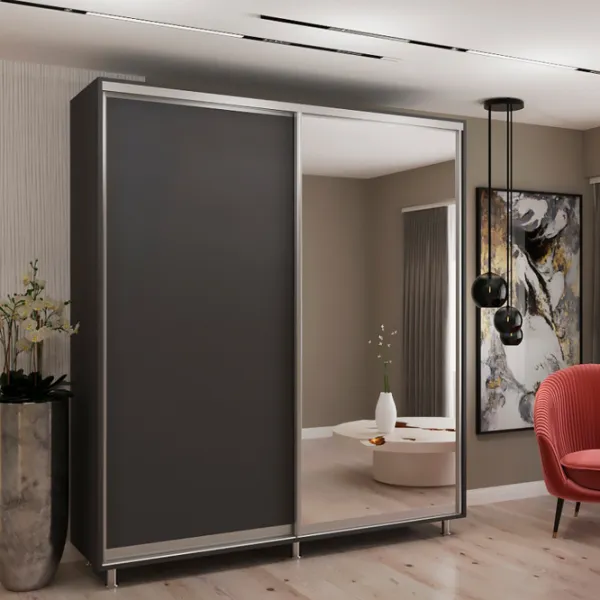 Dulap My-Style Cupe 220 x 60 x 200 / PAL / Anthracite photo 2