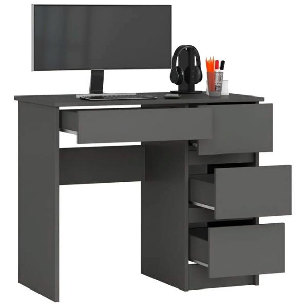 Masă de birou Akord A-7 90 Right PAL/ Graphite photo 5