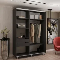Шкаф My-Style Cupe 110 x 60см x 200 / ЛДСП / Anthracite photo 3