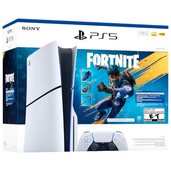 Sony PlayStation 5 Slim Disc Fortnite Flowering Chaos Bundel 1 TB / White photo 1
