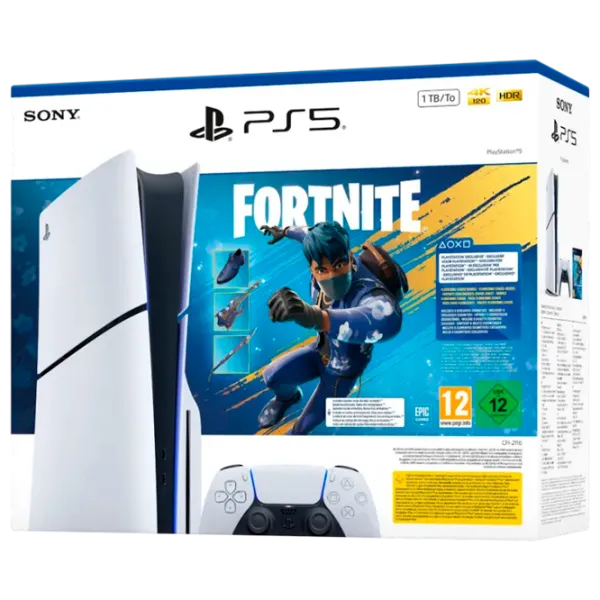 Sony PlayStation 5 Slim Disc Fortnite Flowering Chaos Bundel 1 TB / White photo 2